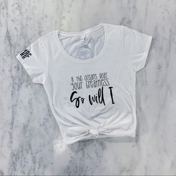 If the Oceans Roar Your Greatness Christian Tshirt - Picture 5 of 11